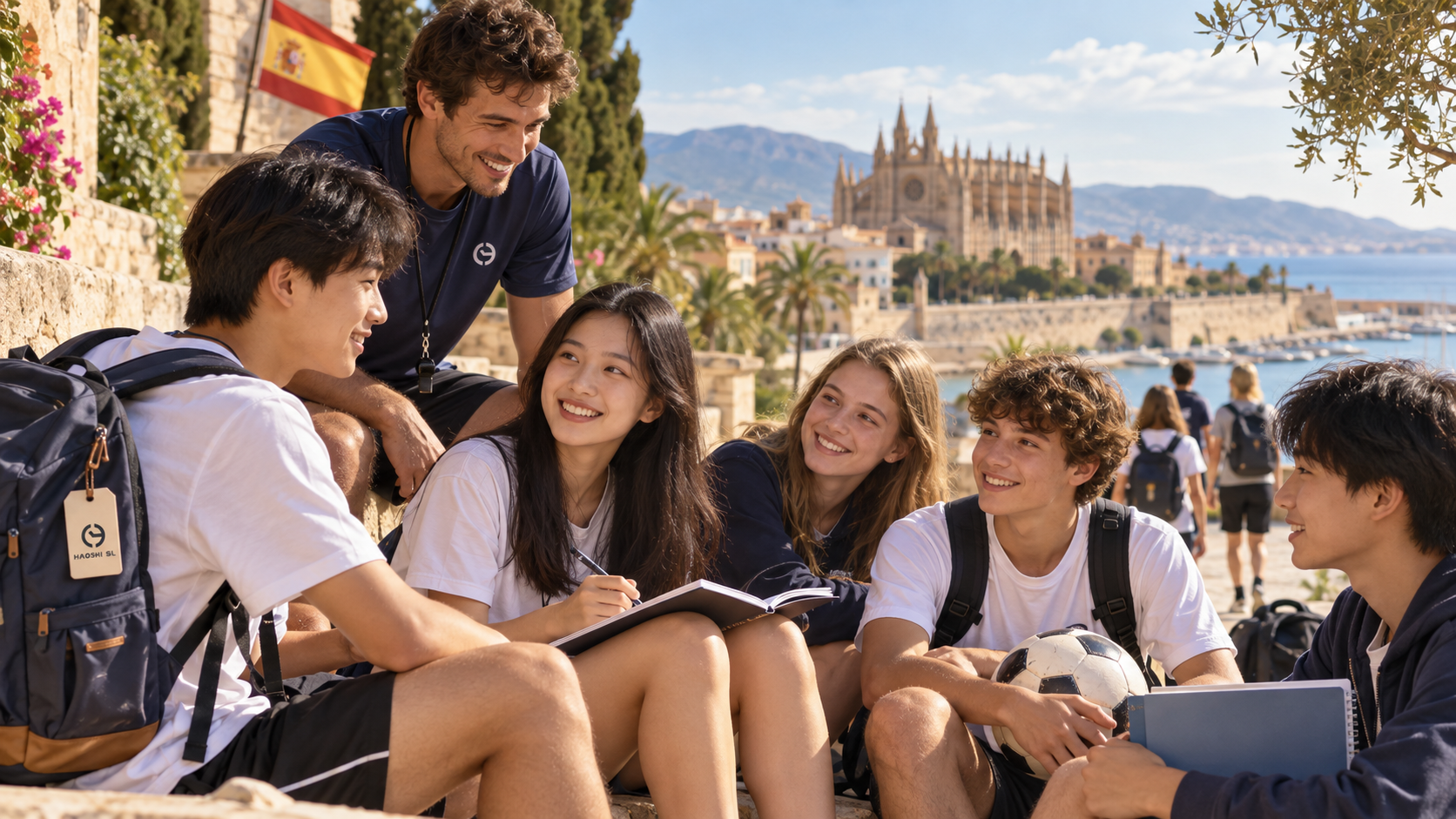 International students taking part in a study tour in Spain