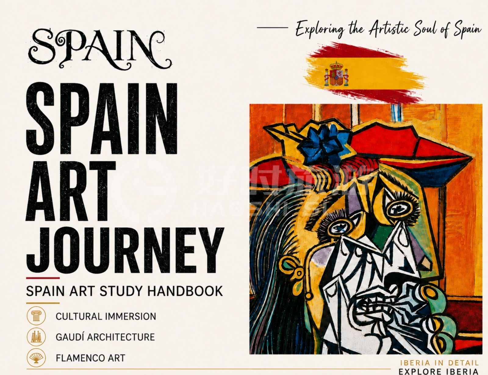 Spain art study tour featuring Gaudí architecture, Picasso-inspired art and flamenco culture