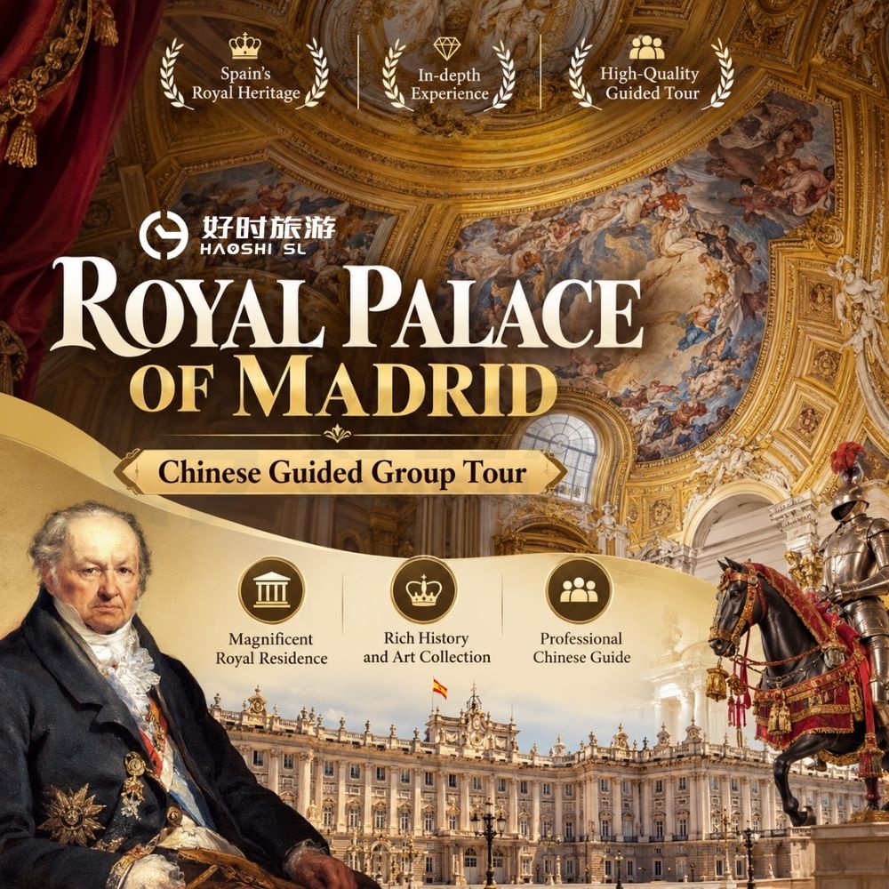 Royal Palace of Madrid Chinese guided tour with professional Chinese-speaking guides