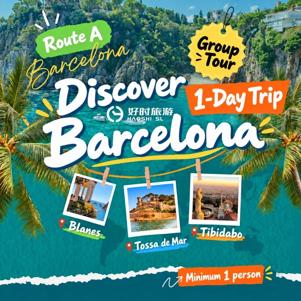 Barcelona small group day trip to Blanes, Tossa de Mar and Tibidabo