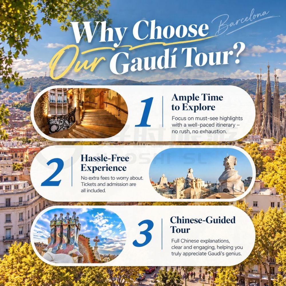 Why Choose IBERIA CAIXCAR Chinese-Guided Gaudí Tour in Barcelona