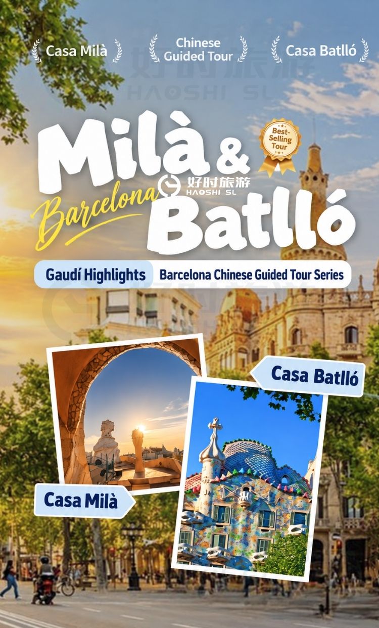 Barcelona Gaudí Double Highlights Casa Milà and Casa Batlló Tour