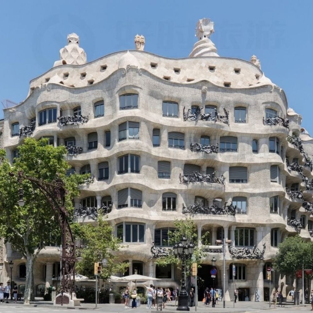 Casa Milà La Pedrera designed by Antoni Gaudí in Barcelona
